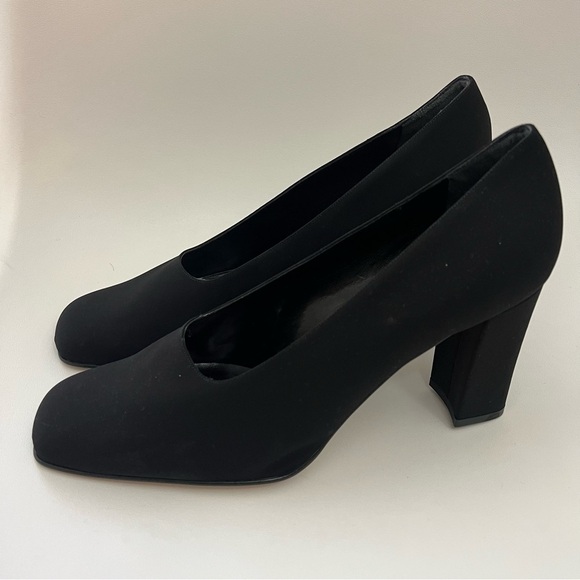 Sesto Meucci Black Square Toe Heel size 12 - Picture 5 of 7